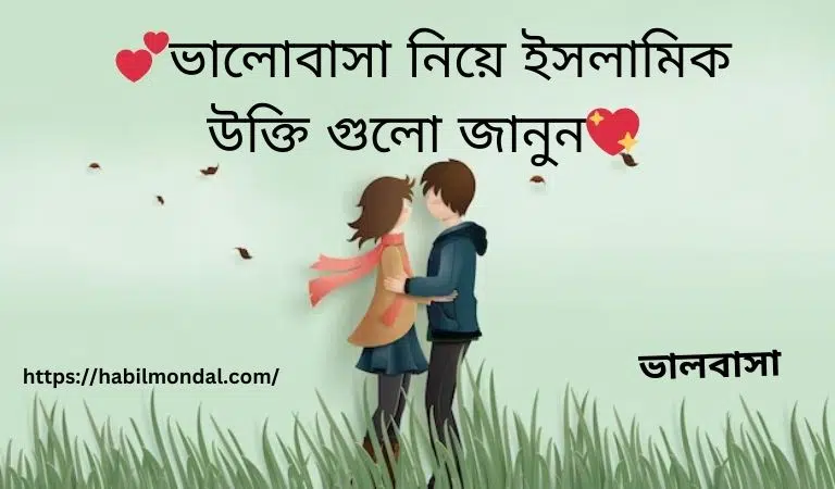 ভালোবাসা নিয়ে ইসলামিক উক্তি